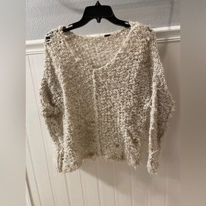 Free People Distressed Sweater